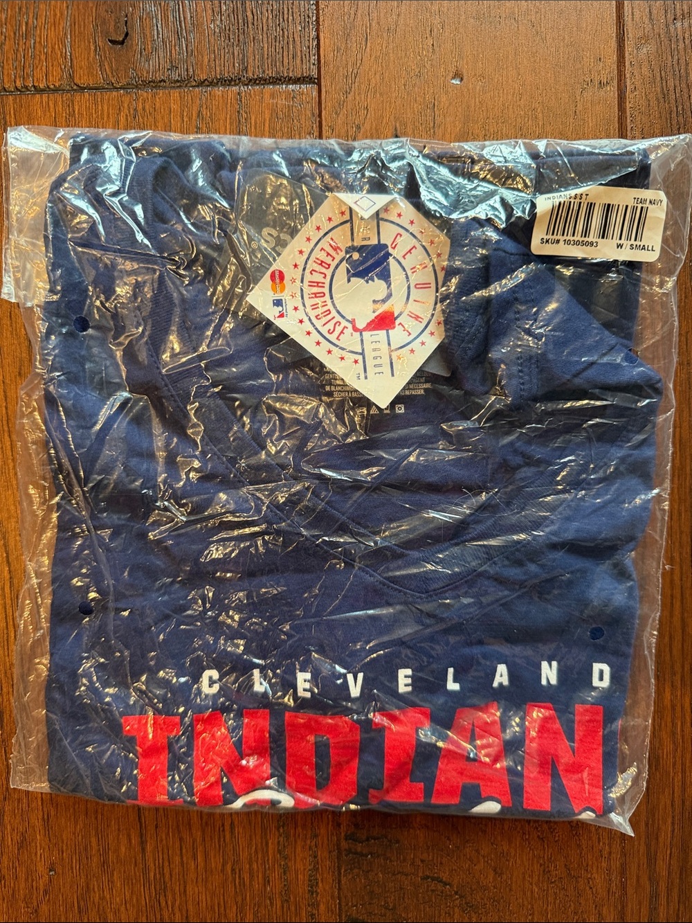 Fanatics Navy Blue Cleveland 'C' Baseball Tee with Red Lettering